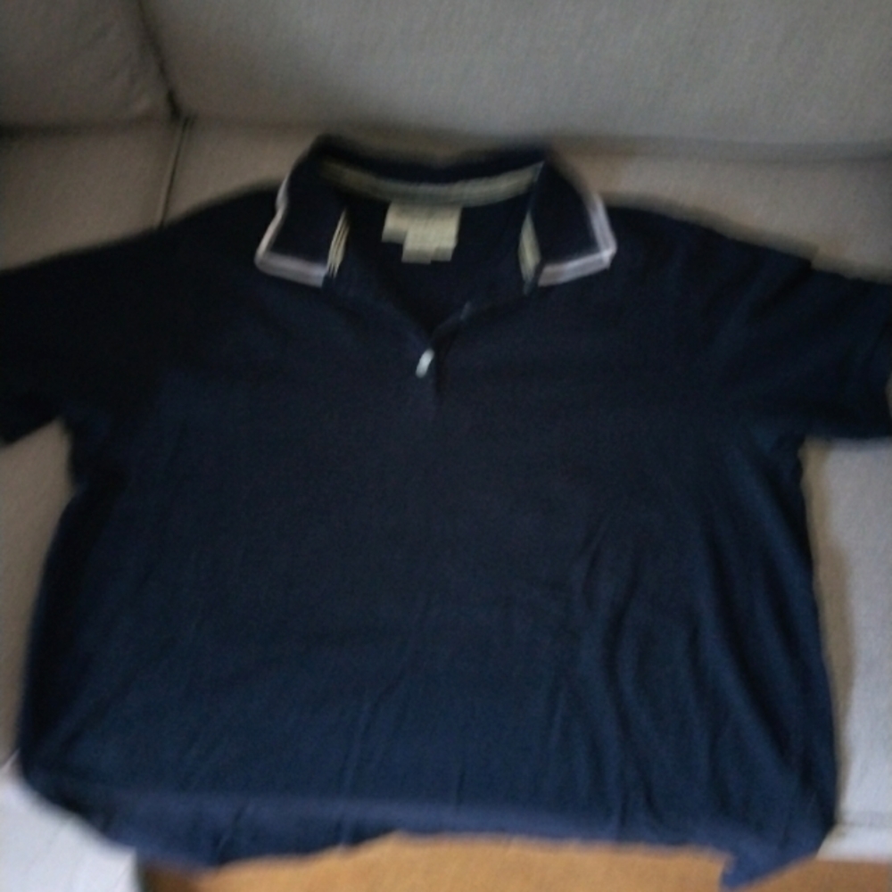 Eddie Bauer golf shirt navy lg